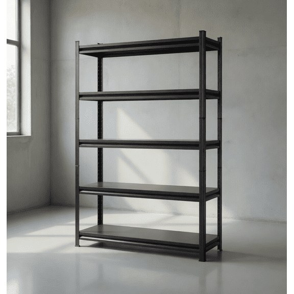 Heavy Duty 5 Tier Metal Shelving Unit, 3000LBS Capacity Adjustable Storage Shelves, 39.3"W x 15.7"D x 77"H Quick Assemble Utility Rack for Garage Kitchen Pantry Basement Workshop