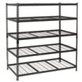 thumbnail image 1 of Heavy Duty 5-Tier Metal Shelving Unit, 4000 lbs Capacity Storage Rack, 48"W x 24"D Adjustable Industrial Shelves, Boltless Garage Storage for Basement, Warehouse, Workshop, Black, 1 of 8