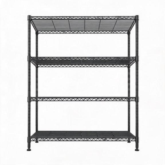 Heavy Duty 5-Tier Metal Storage Rack – Adjustable Wire Shelving – Rust-Resistant, 1000 lbs Capacity – Freestanding Organizer for Garage, Basement, Kitchen, Warehouse