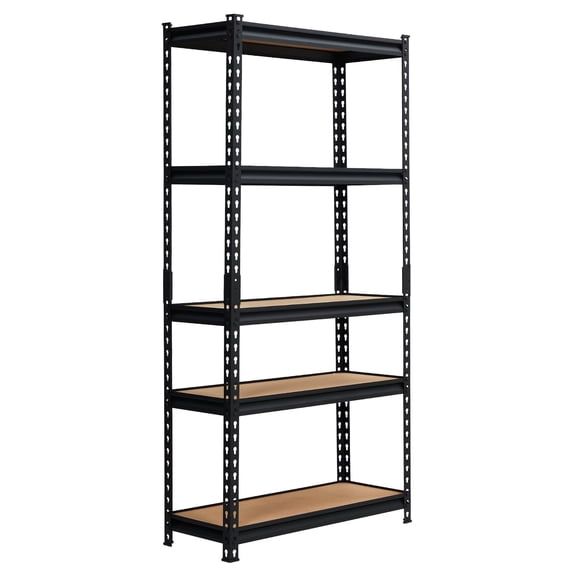 Heavy Duty 5-Tier Metal Storage Shelf – Adjustable Garage Organizer Rack – Industrial Utility Shelving, 2000 lbs Capacity, Durable Steel Construction – For Kitchen, Pantry, Warehouse