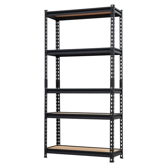 Heavy Duty 5-Tier Metal Storage Shelf – Adjustable Garage Organizer Rack – Industrial Utility Shelving, 2000 lbs Capacity, Durable Steel Construction – For Pantry, Kitchen, Closet, Warehouse