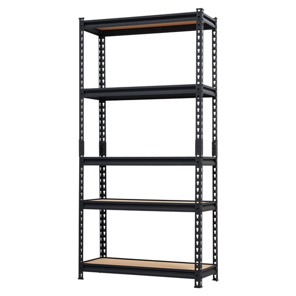 Heavy Duty 5-Tier Metal Storage Shelf – Adjustable Garage Organizer Rack – Industrial Utility Shelving, 2000 lbs Capacity, Durable Steel Construction – For Pantry, Kitchen, Closet, Warehouse