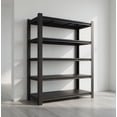 thumbnail image 1 of Heavy Duty 5-Tier Metal Storage Shelving Unit, Adjustable Garage Shelves, 3000 lbs Load Capacity, Utility Rack for Warehouse, Basement, Pantry & Workshop Organization, Black, 1 of 5