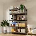 thumbnail image 1 of Heavy Duty 5 Tier Storage Shelves 2000LBS Capacity, Adjustable Garage Shelving Unit Metal Utility Rack, Boltless Steel Organizer Shelf for Warehouse Pantry Closet Kitchen, 48"x24"x72", Black, 1 of 10