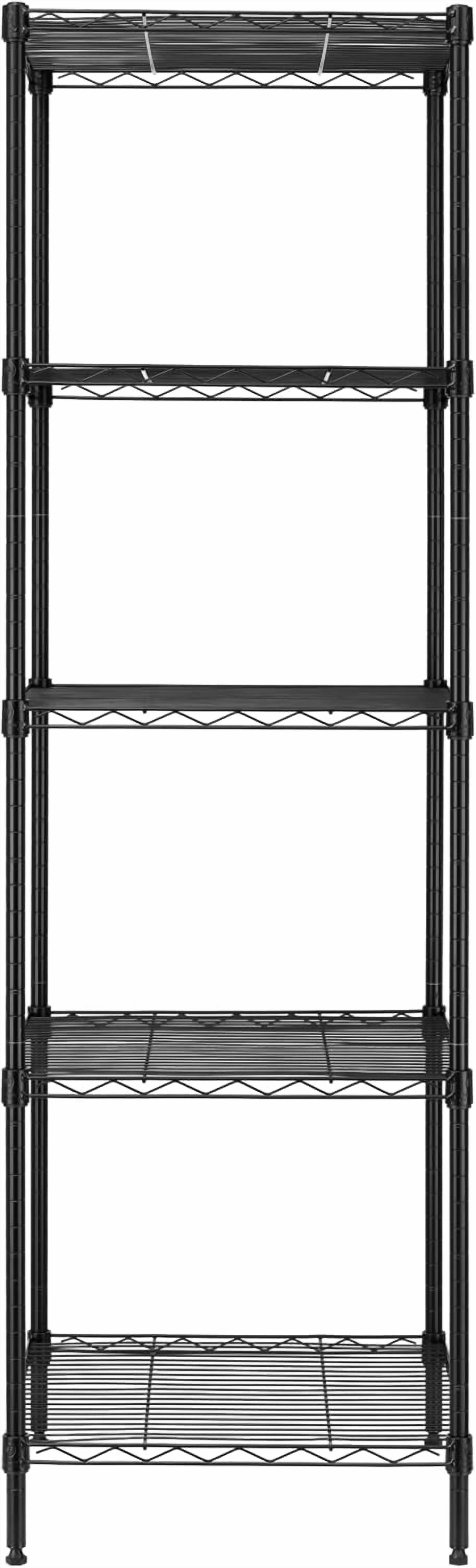 Heavy Duty 5 Tier Wire Shelving Unit, 18x18x59-inches 5 Shelves Storage