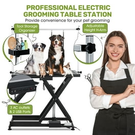 Master Equipment ME Xtend Electric Grooming Table Blk Walmart