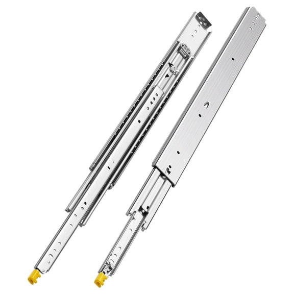 Heavy Duty 500 lb Locking Drawer Slides,Full Extension Ball Bearing Side Mount Rails for 18-60 " Drawers