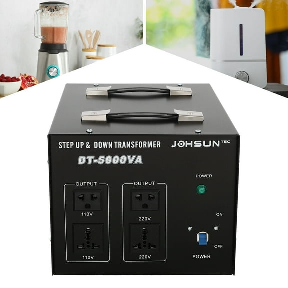 Heavy Duty 5000W Voltage Transformer Step Up/Down 110V to 220V Converter