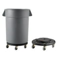 thumbnail image 1 of Heavy Duty 500lbs Rolling Dolly Cart 2 Pack with Lockable Wheels Fits 20 32 44 55 Gallon Round Trash Cans Multi Functional Barrel Dolly, 1 of 6