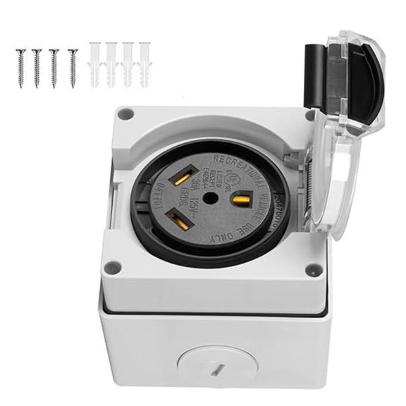 Heavy Duty 50Amp Outlet set multifunction Charging Outlet Multipurpose Outlet set for Electric Vehicles & Dryers