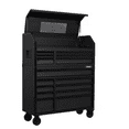 HeavyDuty 52 in. 15Drawer Matte Black Tool Chest Combo