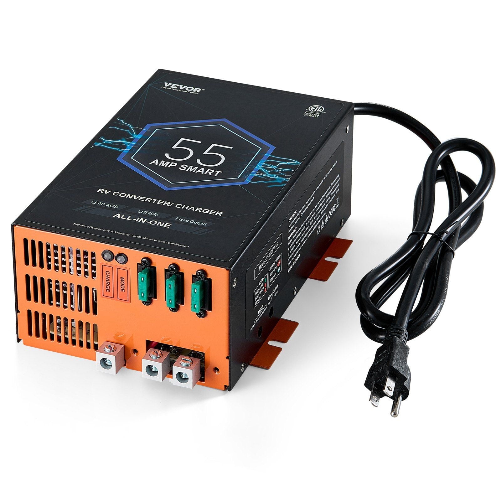 Heavy-Duty 55 Amp RV Converter – AC 110V to DC 12V for Reliable Battery ...