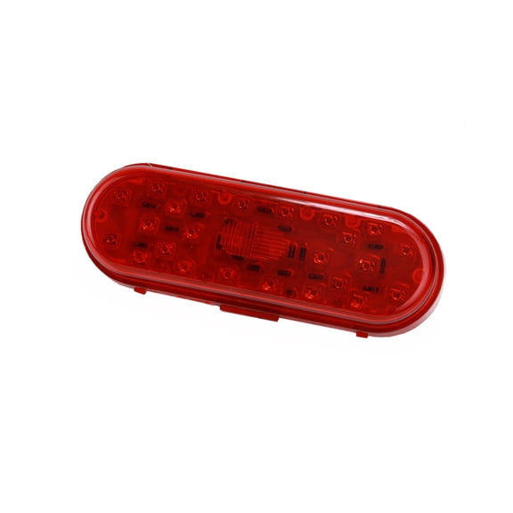 Heavy Duty 6.5 Red Oval 26D LED Brake ght PTR 379 1986-2007 - Stop/Tail/Turn Lamps Replaces 60250R,  IND-60250R