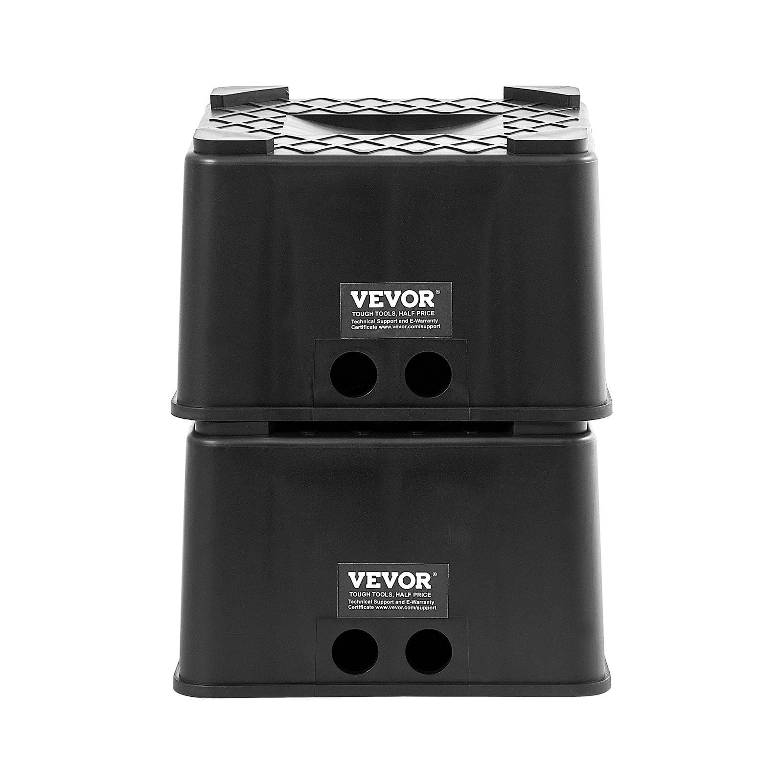 Heavy Duty 6 Inch RV Leveling Blocks 6000 lbs Capacity Trailer Jack Stands for Travel Trailers 5th Wheels Motorhomes 2 Pack