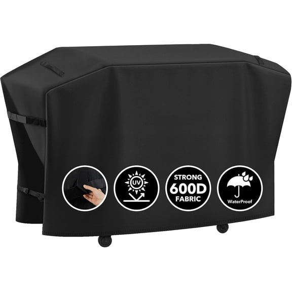 Heavy Duty 600D Grill Cover Fits for Blackstone 3-Burner Bronco 28 XL Omnivore Griddle with Cabinet Grill and Fits for Blackstone ProSeries 3-Burner 28 XL Propane Griddle Cover