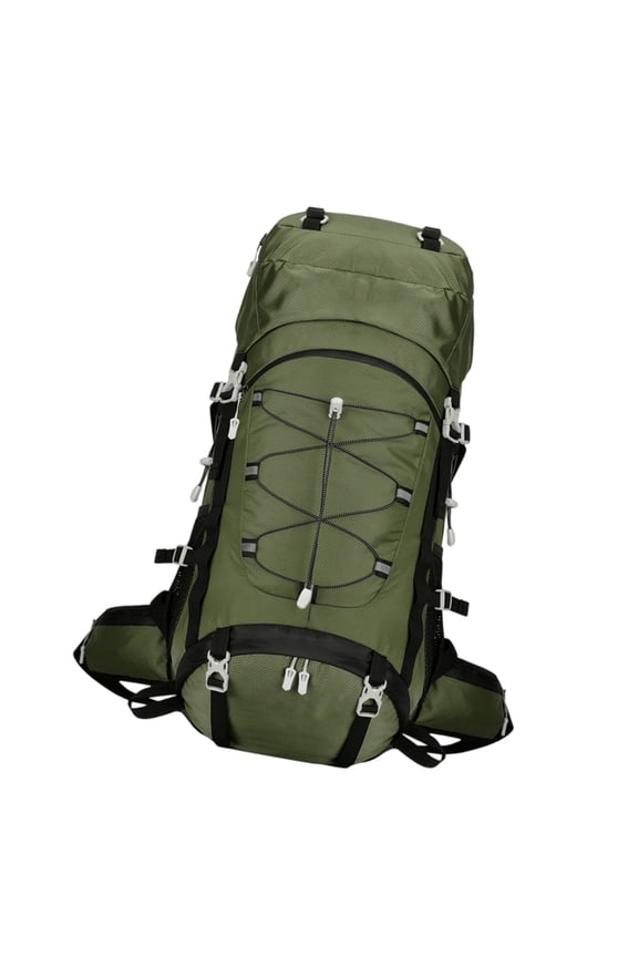 Heavy Duty 60L Trekking Backpack Ergonomic Adjustable Shoulder Strap Hiking Backpack Multiple Compartment For Camping