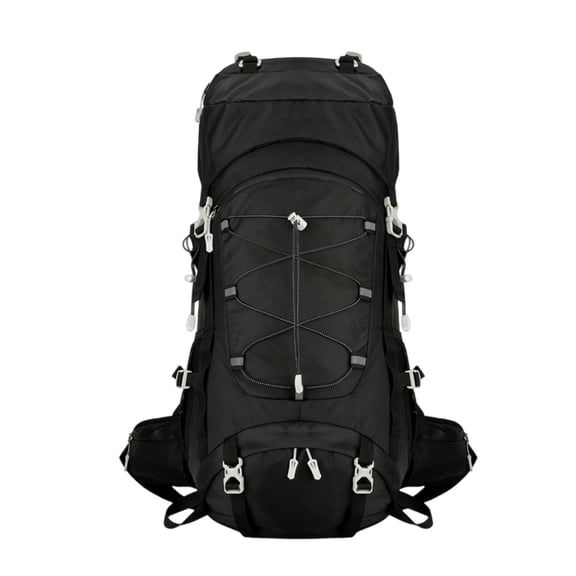 Heavy Duty 60L Trekking Backpack Ergonomic Adjustable Shoulder Strap Hiking Backpack Multiple Compartment For Camping