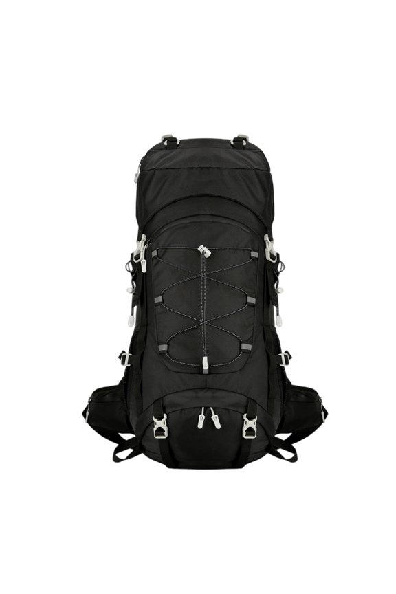 Heavy Duty 60L Trekking Backpack Ergonomic Adjustable Shoulder Strap Hiking Backpack Multiple Compartment For Camping