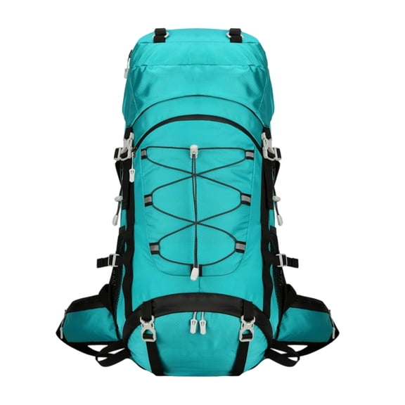 Heavy Duty 60L Trekking Backpack Ergonomic Adjustable Shoulder Strap Hiking Backpack Multiple Compartment For Camping