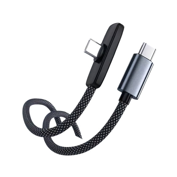 Heavy Duty 60W USB C Fast Chargers Cable With Small L Shaped Plugs And TangleFree Braided Cord For Phones And Tablets