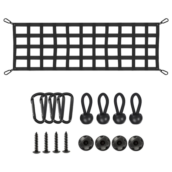 Heavy Duty 60X18 Inch Tailgate Cargo Net General Use for Pickup Trucks & SUVs Secure Transport Of Bikes Kayaks Tools
