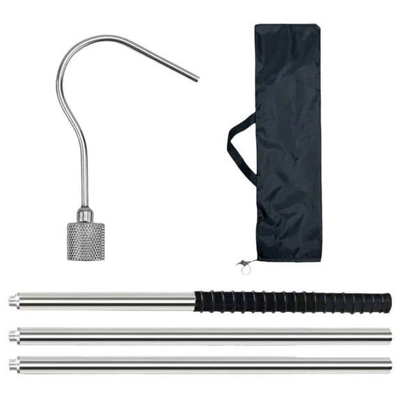 Heavy Duty 68 In Adjustable Pool Retrieval Hook - Easy Skimmer & Toy Lift!