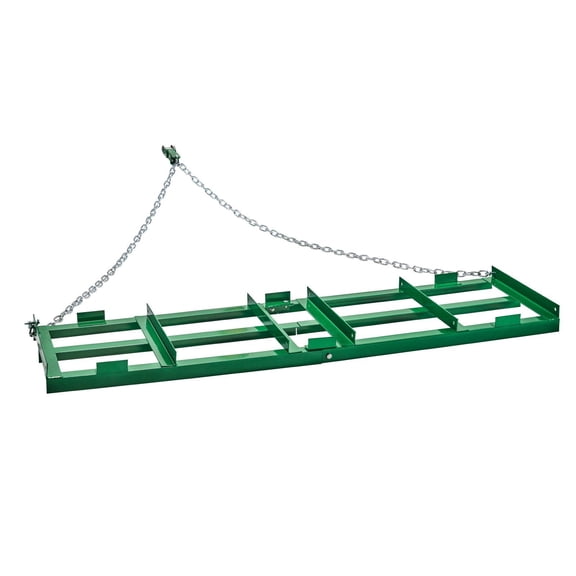 Heavy Duty 6ft Tow Behind Drag Harrow Adjustable Bars 72in Chain Driveway Grader Landscape Rake for ATV UTV Tractor Mower Lawn Leveling Tool