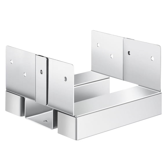 Heavy-Duty 6x6 Post Base Anchor,10-Pack Zinc-Plated Steel Brackets with 1" Standoff for Concrete Pergolas&Patio Posts