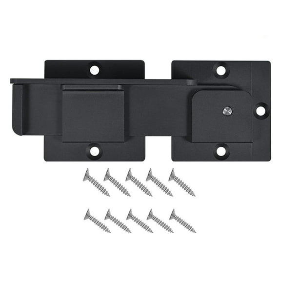 Heavy Duty 7.5" Slide Bolt latches with Padlock Hole Adjustable Security Door Lock Simple Installation for Double Gate