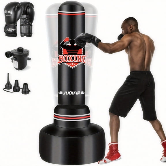Heavy Duty 70" Upright Punching Bag - For Adults & Teenagers - Kickboxing, Muay Thai, Fitness, Karate Training - Suitable for Men's Training
