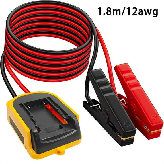 Heavy-Duty 70-inch Booster Cable for DeWalt 18V/20V DCB Batteries for Cars, Motorcycles