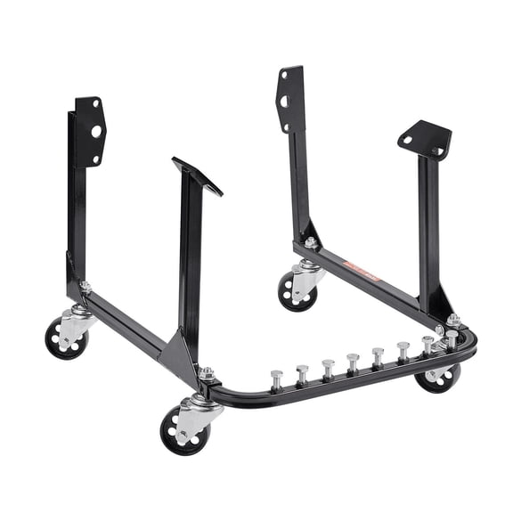 Heavy-Duty 750 LBS Engine Stand with 4 Swivel Casters - Steel Motor Hoist Dolly for Automotive Repair