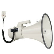 My Mealivos 75W ABS Material Heavy PA Bullhorn Megaphone Speaker with Adjustable Volume Loud Hand Held Megaphone-White