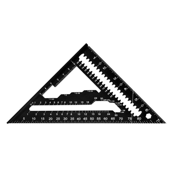 Heavy Duty 7inch Aluminum Carpentry Square With Multifunction Design And Finish For Woodworkers Bui