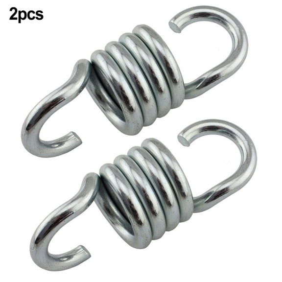 Heavy Duty 7mm Steel Swing Springs Hangers Suspension Hooks for Porch Chairs Benches Hammocks Ceiling Mount Designed for Shock Absorption and Smooth Movement (2pcs)