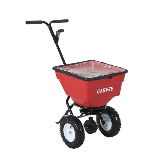 Heavy Duty 80L Push Broadcast Spreader – 12FT Spreading Width, 13" Pneumatic All-Terrain Wheels, Adjustable Stream Control, Walk Behind Spreader for Fertilizer, Seed, Salt & Ice Melt