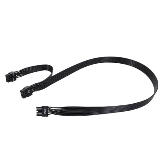 Heavy Duty 8pin To Double 8pin 4+4 CPU Power Cable 80cm Length For Advanced Gaming Rigs