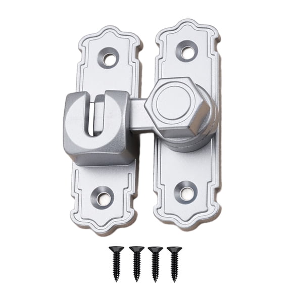 Heavy Duty 90/180 Degree Sliding Swing Latches Lock with Reinforced Security Design Simple Install for Barn door gate