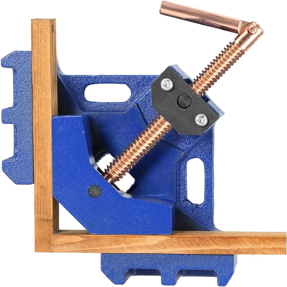 Heavy Duty 90 Degree Cast Iron Welders Angle Clamp  Self Centering Two-Axis Welding Jig and Fixture for Woodworking