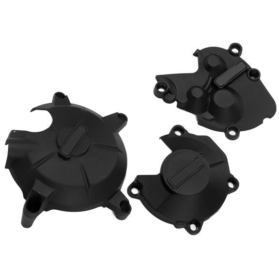 Heavy Duty ABS Motorcycle Engine Guard Shield Crash Case Stator Cap Replacement Accessory Set Compatible with ZX-6R 2007-2021 (3 Pieces / 7.6 cm)