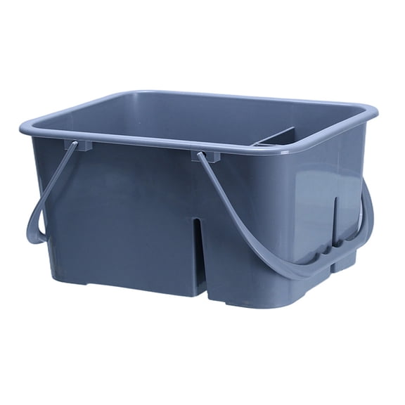 Heavy Duty ABS Plastic Tool Bucket With 4 Section And Comfortable Handles For Workshop Or Home Use Tool Organizers Basket
