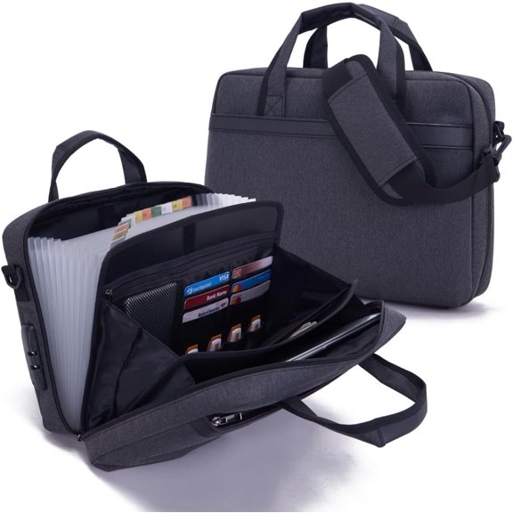Heavy Duty Accordian File Organizer with Handle