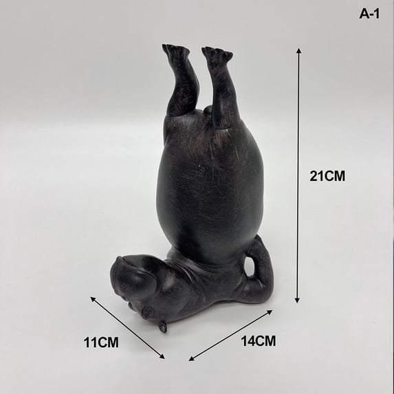Heavy-Duty Acrobatic Hippo Bookends - Decorative Resin Hippo Book Ornaments for Home, Office, Bookshelves & Modern Decor Gift