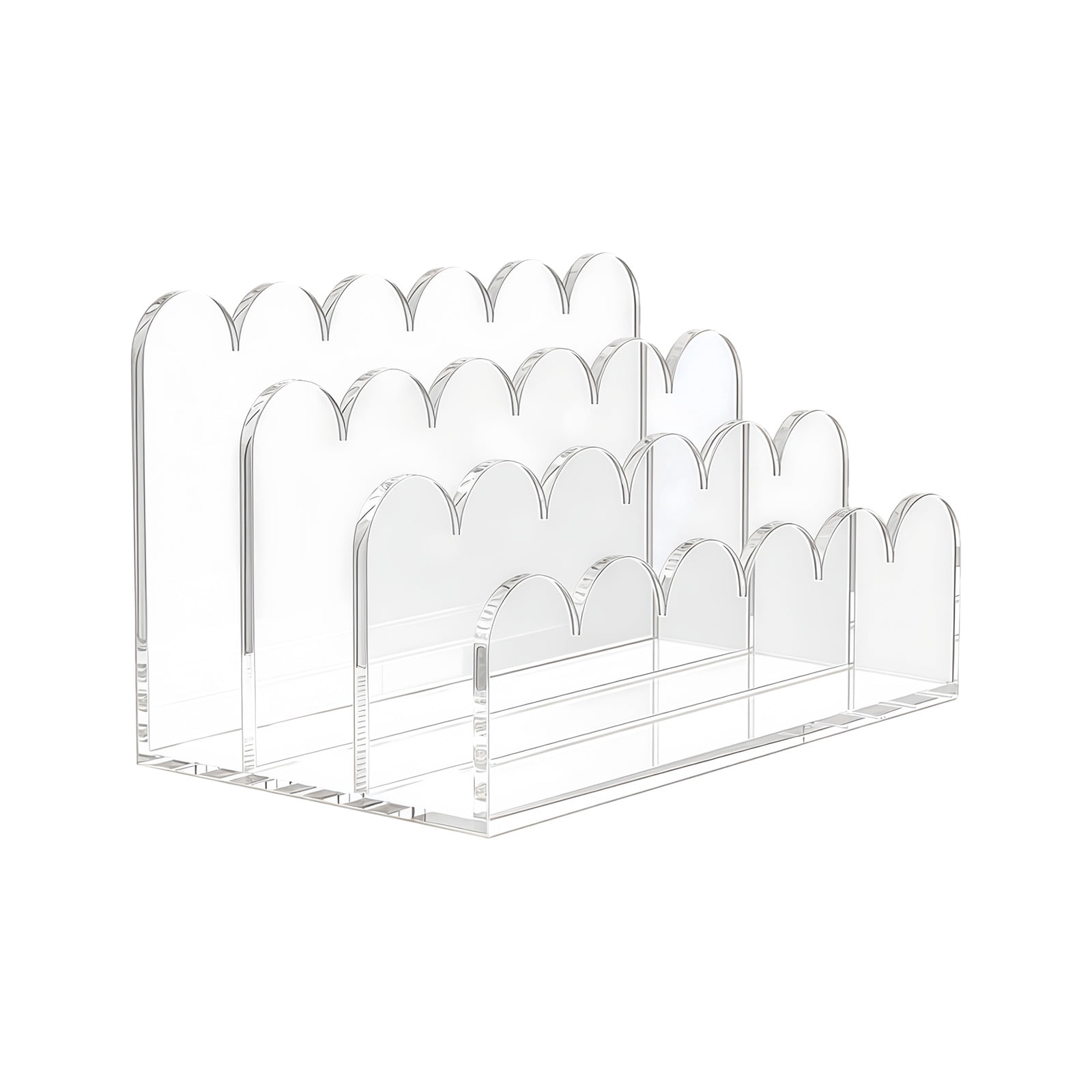 Heavy Duty Acrylic Desktop File Rack 3 Layer Vertical Storage For ...
