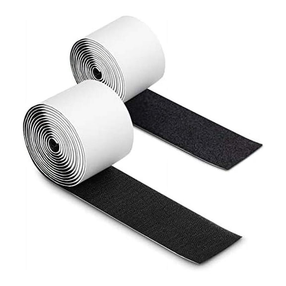 Heavy Duty Adhesion Hook & Loop Tape, Interlocking Nylon Fabric Fastener for Effects Pedals Mounting and Cable Management, Designed for Industrial Strength & Smooth Exterior