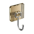 thumbnail image 1 of Heavy Duty Adhesive Hook, 180° Rotatable Stainless Steel Wall Hanger for Towels & Bags, No-Drill PET Glue Hook for Bathroom & Kitchen, 1 of 6