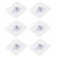 thumbnail image 1 of Heavy Duty Adhesive Hooks - 2-In-1 No Nail Wall Hangers With Screw Sticker, Waterproof Rustproof For Hanging Shelf, Kitchen, Bathroom, Home And Office(6Pc), 1 of 8
