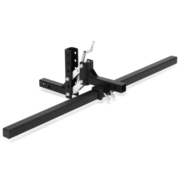 Heavy Duty Adjustable 1-Point Implement Lift Bracket for ATV/UTV Fits 2" Receiver 50 Inch Height Versatile Mount for Plow Scarifiers, Landscape Rakes, Box Blades Steel Construction Black