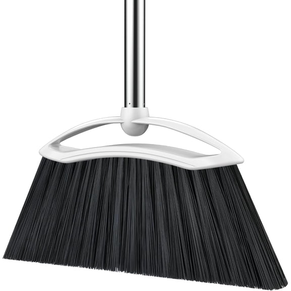 Heavy Duty Adjustable 54-Inch Long Handle Broom, Angle Large Sweep Broom for Indoor & Outdoor Use, Commercial Quality for Home, Kitchen, Patio, Garage, Porch, Courtyard, Classroom Cleaning