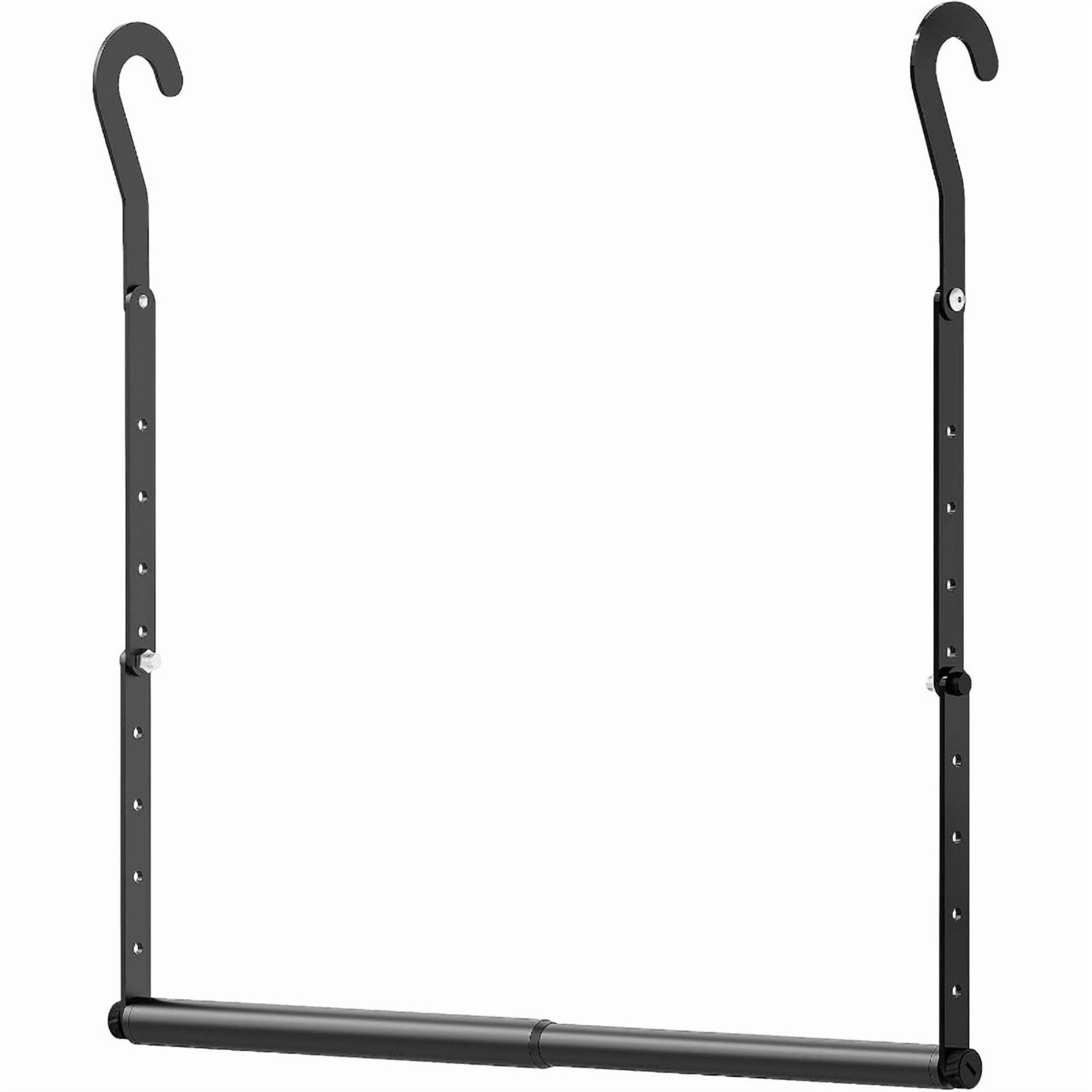 Heavy Duty Adjustable Closet Rod - Double Bar Hanging Pole with ...